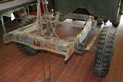 Leiterrahmen mit Hinterachse