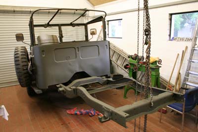 lackierter Hinterwagen