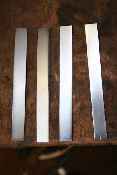 Blechstreifen zugeschnitten