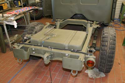 zusammengebauter Hinterwagen